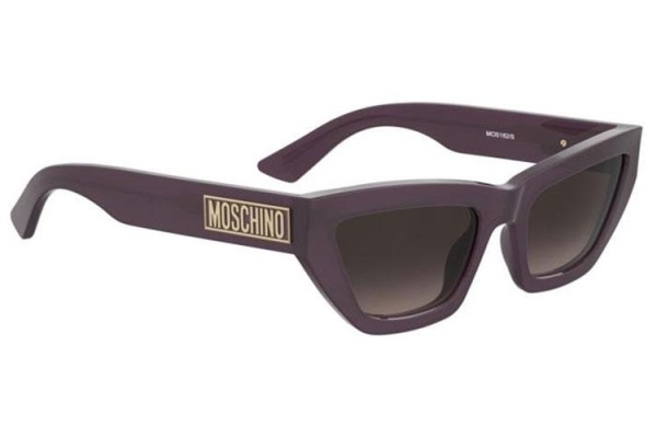 Okulary przeciwsłoneczne Moschino MOS182/S 0T7/HA Kocie oczy Fioletowe