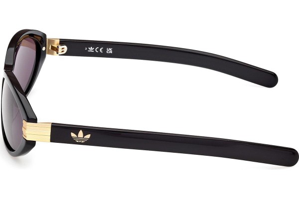 Okulary przeciwsłoneczne Adidas Originals OR0129 01A Owalne Czarne