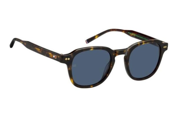 Okulary przeciwsłoneczne Tommy Hilfiger TH2185/S 086/KU Kwadratowe Havana