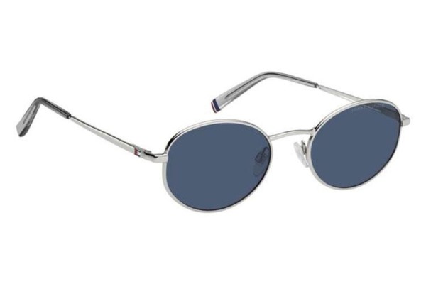 Okulary przeciwsłoneczne Tommy Hilfiger TH2219/S 010/KU Owalne Srebrne