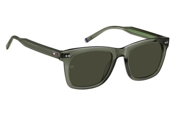 Okulary przeciwsłoneczne Tommy Hilfiger TH2184/S 1ED/70 Kwadratowe Zielone