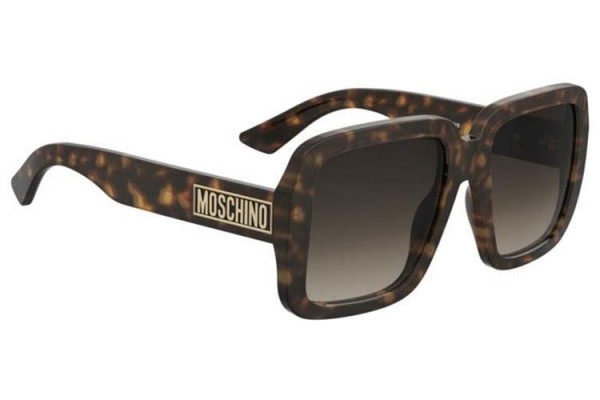 Okulary przeciwsłoneczne Moschino MOS180/S 086/HA Kwadratowe Havana