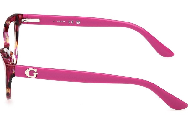 Okulary korekcyjne Guess GU50236 078 Kocie oczy Różowe