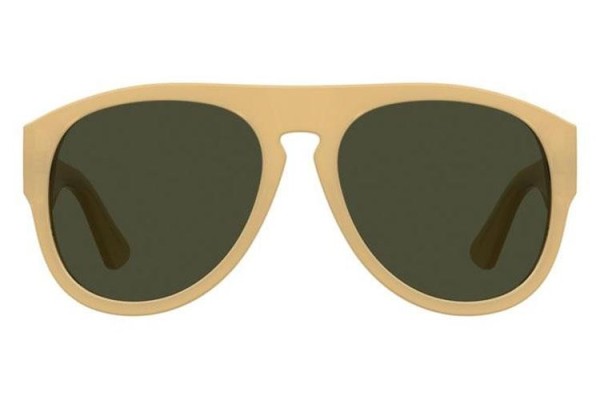 Okulary przeciwsłoneczne Moschino MOS176/S SZJ/QT Pilotki (Aviator) Białe