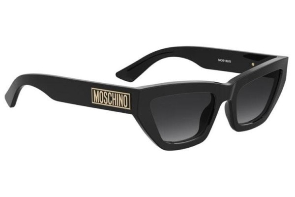 Okulary przeciwsłoneczne Moschino MOS182/S 807/9O Kocie oczy Czarne