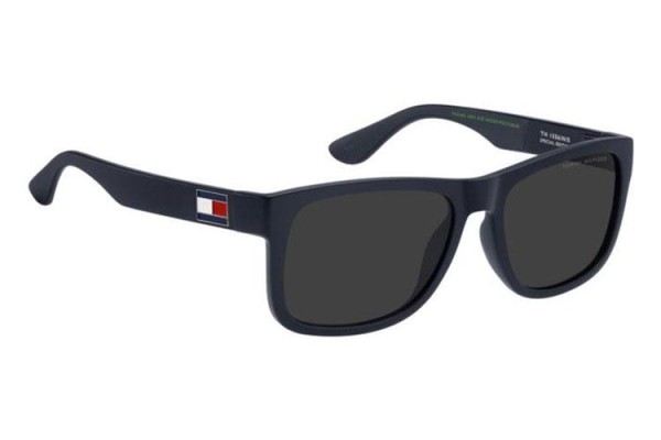 Okulary przeciwsłoneczne Tommy Hilfiger TH1556/N/S FLL/IR Kwadratowe Niebieskie