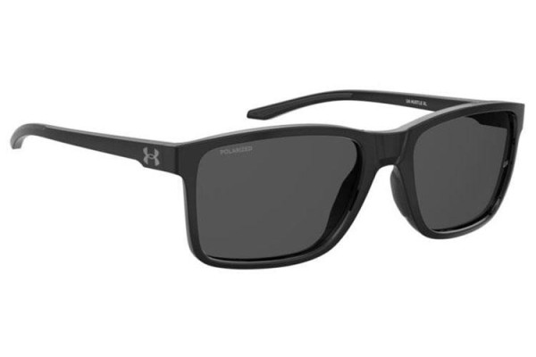 Okulary przeciwsłoneczne Under Armour UAHUSTLEXL 807/M9 Polarized Kwadratowe Czarne