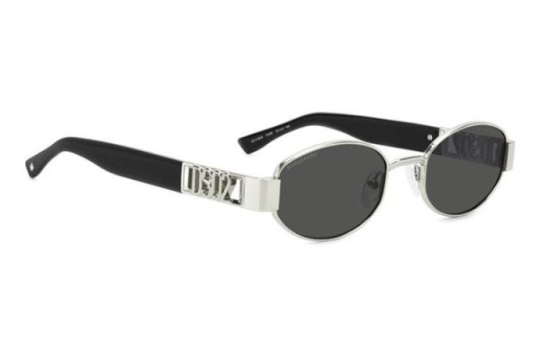 Okulary przeciwsłoneczne Dsquared2 D20155/S 010/IR Owalne Srebrne