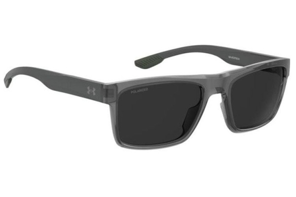 Okulary przeciwsłoneczne Under Armour UAACETECH 63M/M9 Polarized Kwadratowe Szare