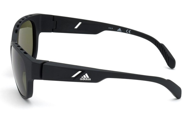 Okulary przeciwsłoneczne Adidas Sport SP0009 02N Okrągłe Czarne