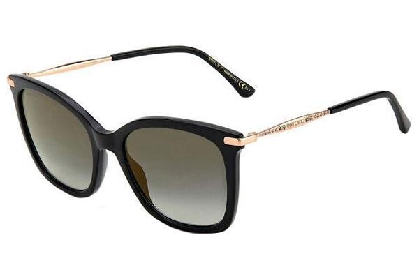 Okulary przeciwsłoneczne Jimmy Choo ELIA/S 807/FQ Kwadratowe Czarne