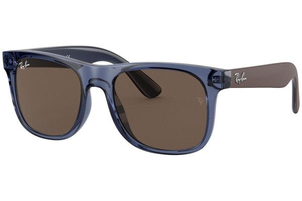 Okulary przeciwsłoneczne Ray-Ban Junior Junior Justin RJ9069S 706873 Kwadratowe Niebieskie