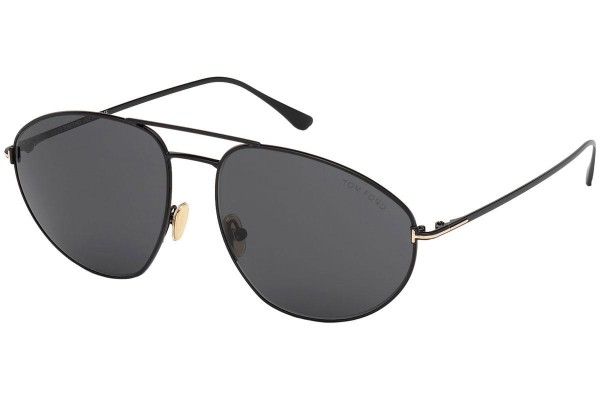 Okulary przeciwsłoneczne Tom Ford FT0796 01A Pilotki (Aviator) Czarne