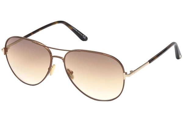 Okulary przeciwsłoneczne Tom Ford FT0823 48G Pilotki (Aviator) Brązowe