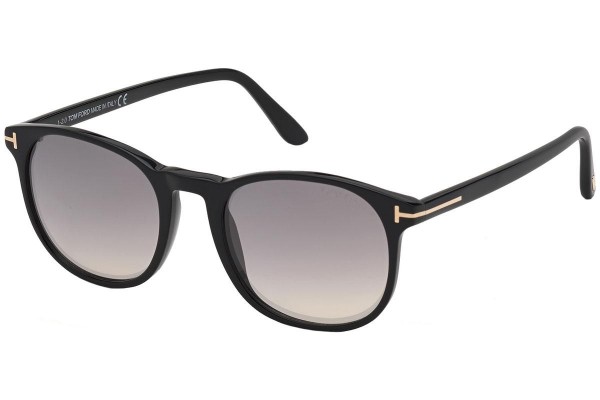 Okulary przeciwsłoneczne Tom Ford FT0858 01C Okrągłe Czarne