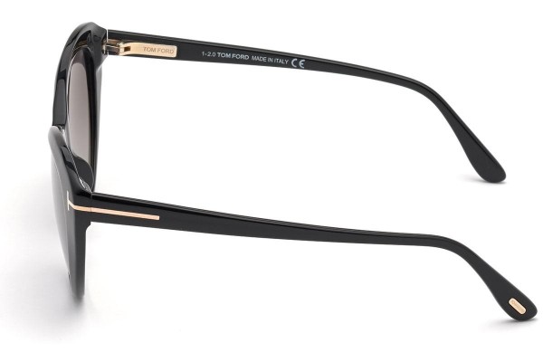 Okulary przeciwsłoneczne Tom Ford FT0869 01B Kocie oczy Czarne