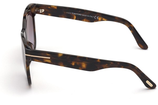 Okulary przeciwsłoneczne Tom Ford FT0870 52T Kocie oczy Havana