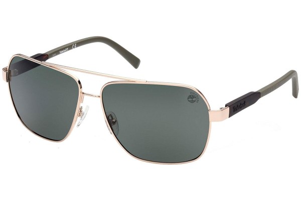 Okulary przeciwsłoneczne Timberland TB9257 32R Polarized Pilotki (Aviator) Złote