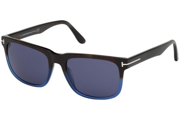 Okulary przeciwsłoneczne Tom Ford FT0775 55V Kwadratowe Havana