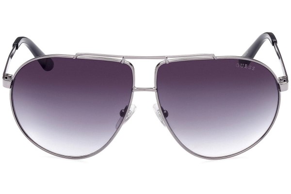 Okulary przeciwsłoneczne Guess GU5208 08B Pilotki (Aviator) Srebrne