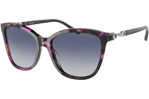 Okulary przeciwsłoneczne Emporio Armani EA4173 58634L Kocie oczy Fioletowe