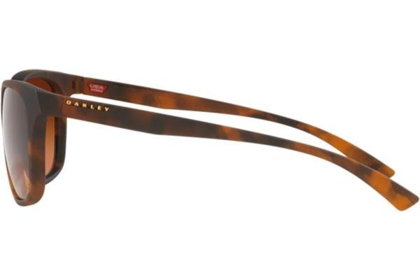 Okulary przeciwsłoneczne Oakley Leadline OO9473-03 Kwadratowe Havana