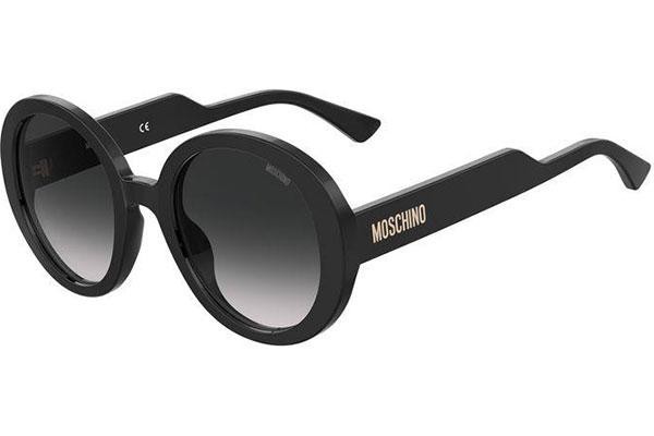 Okulary przeciwsłoneczne Moschino MOS125/S 807/9O Okrągłe Czarne