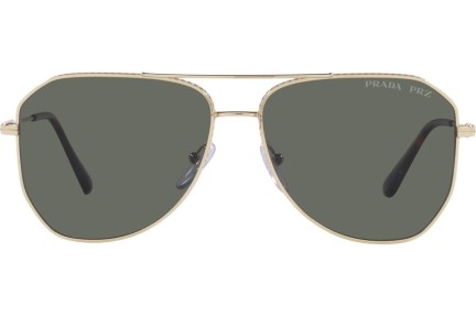 Okulary przeciwsłoneczne Prada PR63XS ZVN03R Polarized Pilotki (Aviator) Złote