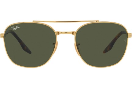 Okulary przeciwsłoneczne Ray-Ban RB3688 001/31 Kwadratowe Złote