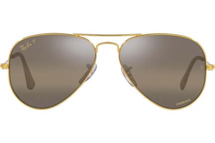 Okulary przeciwsłoneczne Ray-Ban Aviator Chromance Collection RB3025 9196G5 Polarized Pilotki (Aviator) Złote