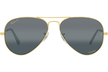 Okulary przeciwsłoneczne Ray-Ban Aviator Chromance Collection RB3025 9196G6 Polarized Pilotki (Aviator) Złote