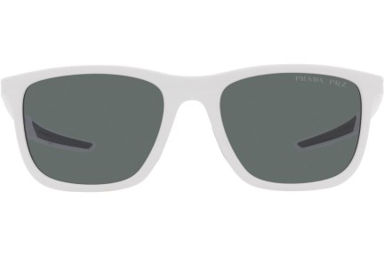 Okulary przeciwsłoneczne Prada Linea Rossa PS10WS TWK02G Polarized Kwadratowe Białe