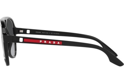 Okulary przeciwsłoneczne Prada Linea Rossa PS06WS 1AB06G Polarized Pilotki (Aviator) Czarne