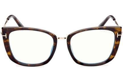 Okulary korekcyjne Tom Ford FT5816-B 052 Kocie oczy Havana