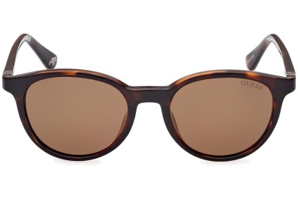 Okulary przeciwsłoneczne Guess GU5216 52H Polarized Okrągłe Havana