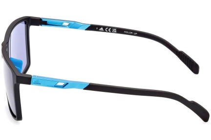 Okulary przeciwsłoneczne Adidas Sport SP0058 02V Okrągłe Czarne