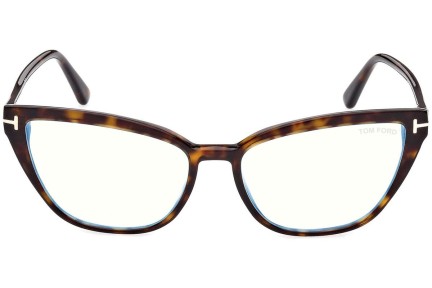 Okulary korekcyjne Tom Ford FT5825-B 052 Kocie oczy Havana