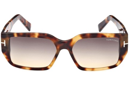 Okulary przeciwsłoneczne Tom Ford FT0989 55B Kwadratowe Havana