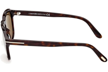 Okulary przeciwsłoneczne Tom Ford FT0931 52H Polarized Okrągłe Havana