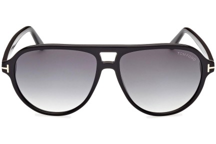 Okulary przeciwsłoneczne Tom Ford FT0932 01B Pilotki (Aviator) Czarne