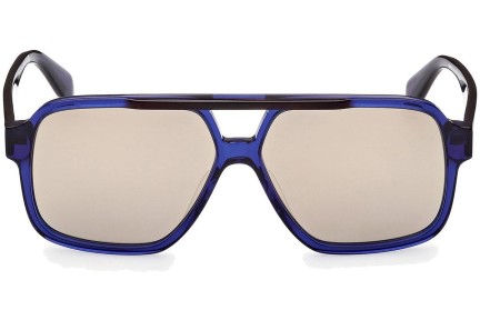 Okulary przeciwsłoneczne Adidas Originals OR0066 91G Pilotki (Aviator) Niebieskie