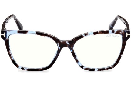 Okulary korekcyjne Tom Ford FT5812-B 055 Kocie oczy Niebieskie