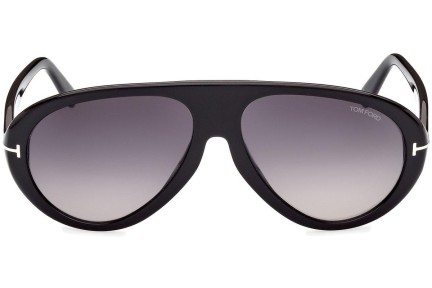 Okulary przeciwsłoneczne Tom Ford FT0988 01B Pilotki (Aviator) Czarne