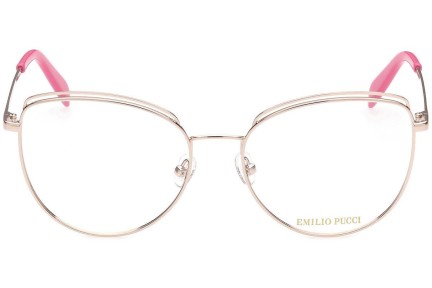 Okulary korekcyjne Emilio Pucci EP5168 028 Okrągłe Złote