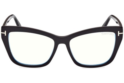 Okulary korekcyjne Tom Ford FT5826-B 001 Kocie oczy Czarne