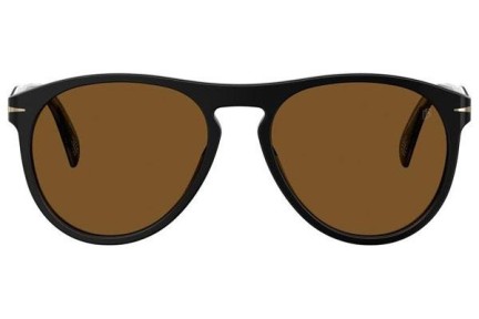 Okulary przeciwsłoneczne David Beckham DB1008/S 807/70 Pilotki (Aviator) Czarne