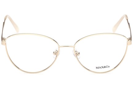 Okulary korekcyjne Max&Co. MO5006 032 Kocie oczy Złote