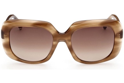 Okulary przeciwsłoneczne Max Mara MM0038 47F Prostokątne Brązowe