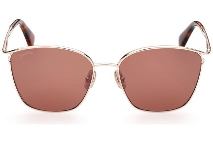 Okulary przeciwsłoneczne Max Mara MM0043 54E Kwadratowe Złote