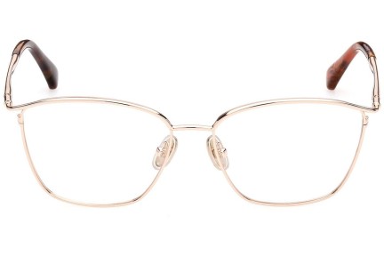 Okulary korekcyjne Max Mara MM5056 028 Prostokątne Złote